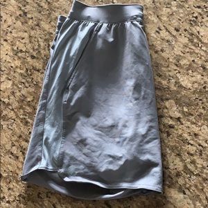 grey under armour shorts